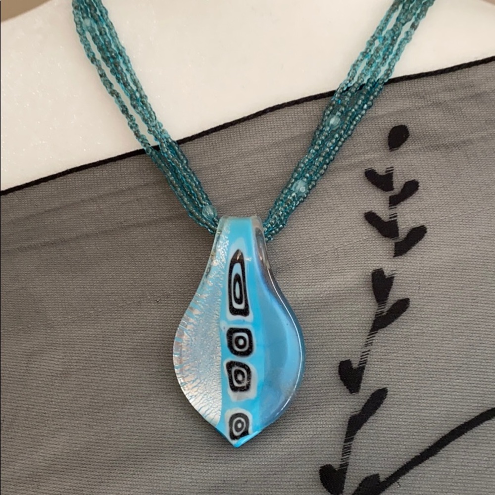 Glass beaded necklace